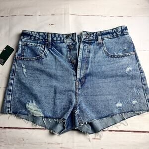 Wild Fable Women's Highest Rise Frayed Hem Distressed Jean Shorts Sz 14